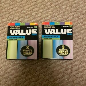 6 big pieces of chalk!